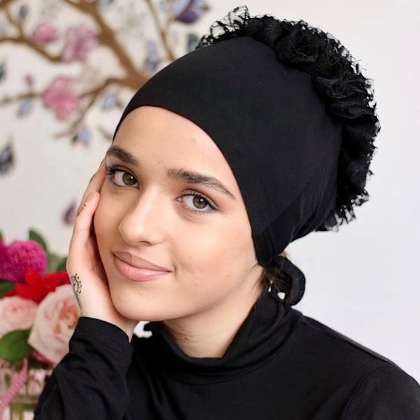 Hijab tørklæde Hijabs pandebånd 4 4 4