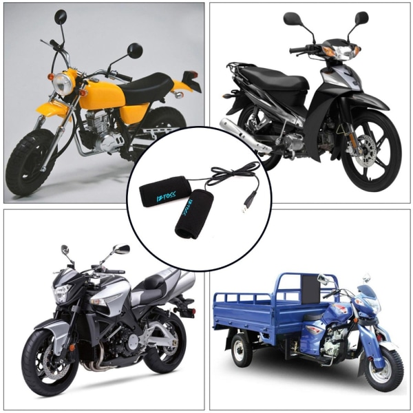 Motorcykel USB Elektriskt Varmuppvärmt Handgrepp Styre