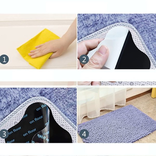 Sklisikkert klistremerke Teppefeste SVART TREKANT TREKANT BLACK triangle-triangle