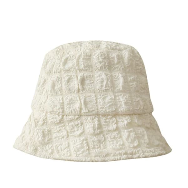 Bucket Hat Beach Cap VALKOINEN white