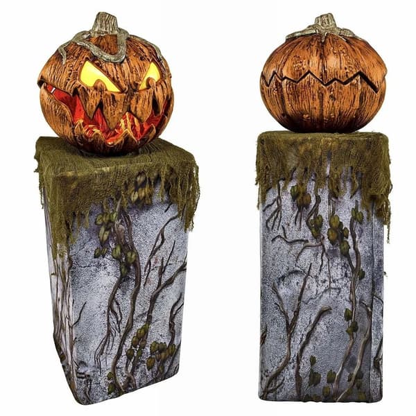 Halloween Pumpa Lantern Skrämmande Pumpa Lantern UTAN LED without LED