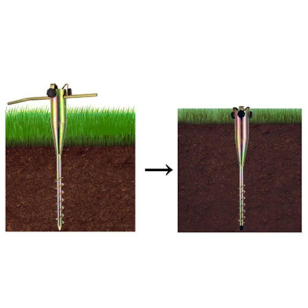 Skru Ground Spike Pointed Base Ground Spike i