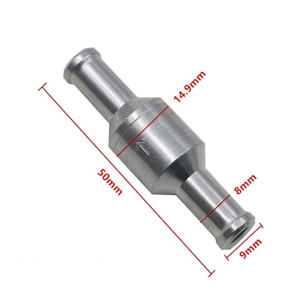 2 stk. Kontrolventil Envejsventil 8MM 8mm