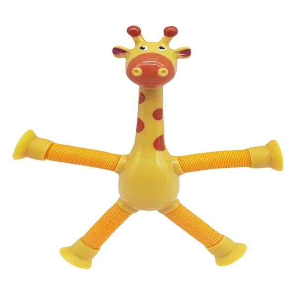 Giraffe Pop Tubes Animal Sucker Toys ROSA Pink