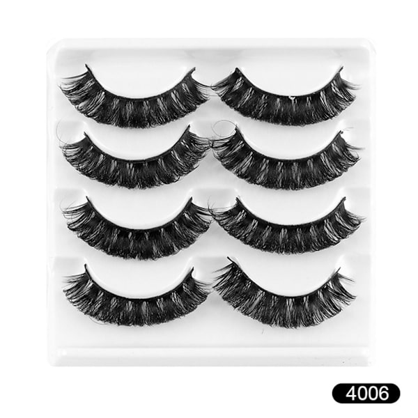 4 par falske øjenvipper Russian Strip Lashes 4006 4006 4006