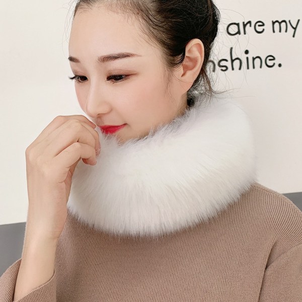 Vinterneck Wrap Faux Fur Scarf GRÅ grey