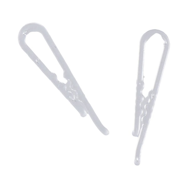 200 Stk Klar Alligator Clip Gjennomsiktig Plast Clip 45MM 45mm