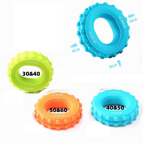 Grip Ring Trainer Finger Tension Set SININEN blue
