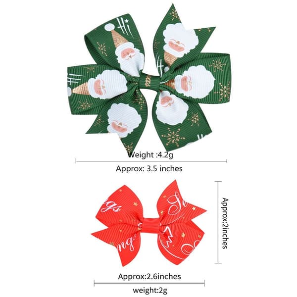 6/8st/ set Julrosetter Hårrosetter A-6PCS/ SET A-6ST/ SET A-6pcs/set