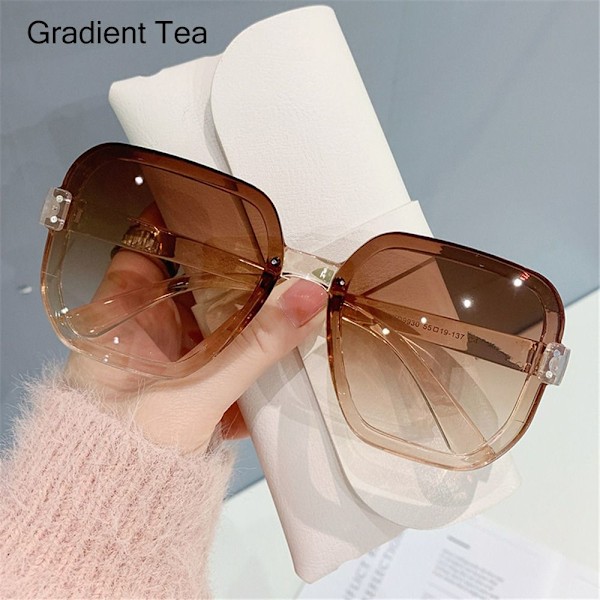 Oversized solbriller for kvinner, solbriller GRADIENT TEA GRADIENT TEA