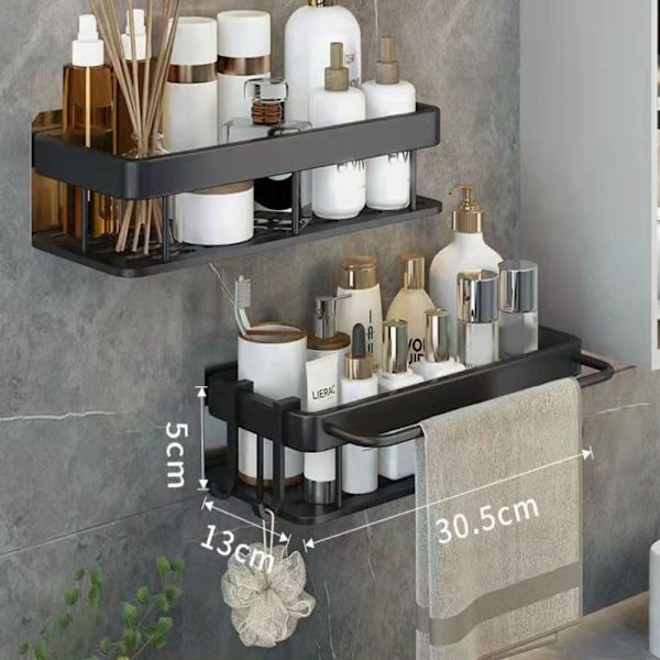 Håndklædestativ Toilet Opbevaringsstativ SØLVSÆT SÆT Silver Set-Set