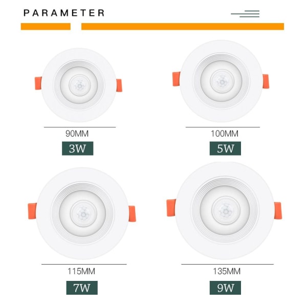 LED kattovalaisin alasvalo 5WCOLD WHITE COLD WHITE 5WCold White