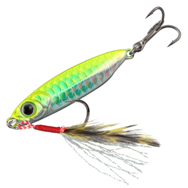 Feather Metal Fishing lokker Flytende Minnow Baits GRØNN 15G 15G green 15g-15g