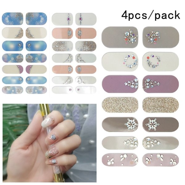 4 STK Nail Stickers Christmas Nail Sticker 1 1 1