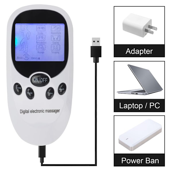 Elektrisk massageapparat Tens Machine Massager Pulse