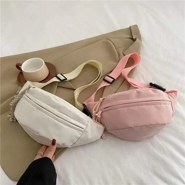 Lærredstaske Crossbody-tasker SORT Black