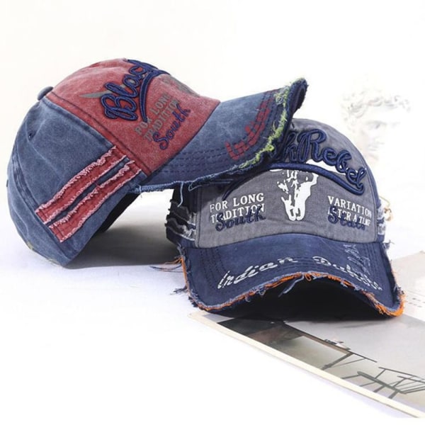 Broderi Baseball Caps Distressed Faded Cap ARMY GREEN Army green