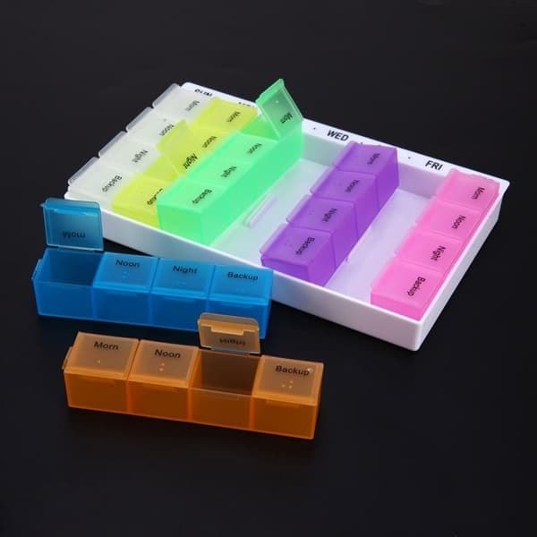 7 Day Pill Box Pilleveske Tablett Organizer