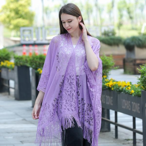 Iltapuvut Huivi Lady Cape Wraps VIOLET VIOLET Violet