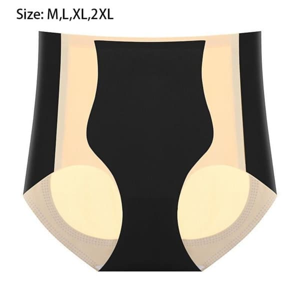 Hip Lifting Colour Panel Trusser Ice Silk Shaping Briefs SORT L black L