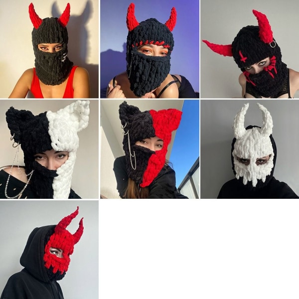 Strikket hue Funny Horns B3 B3 B3