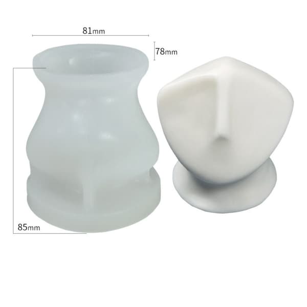 Håndlaget lysform 3D kunstvoksform 2 2 2