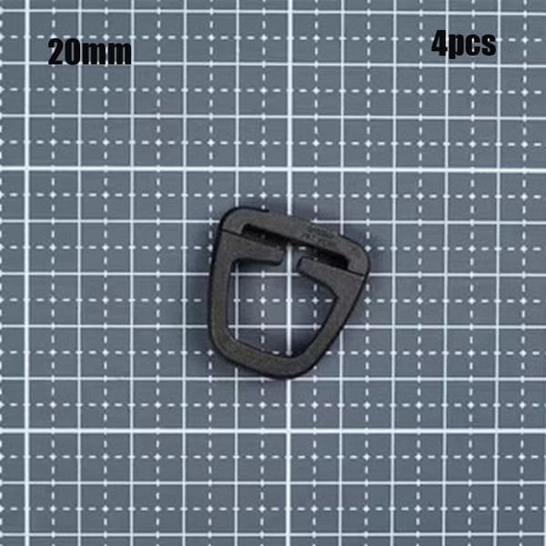 4 stk Webbing stropp Spenne Glidefeste 20MM 20mm