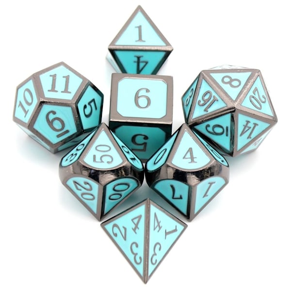 7st DND Metal Dice Set Game Dice 02 02