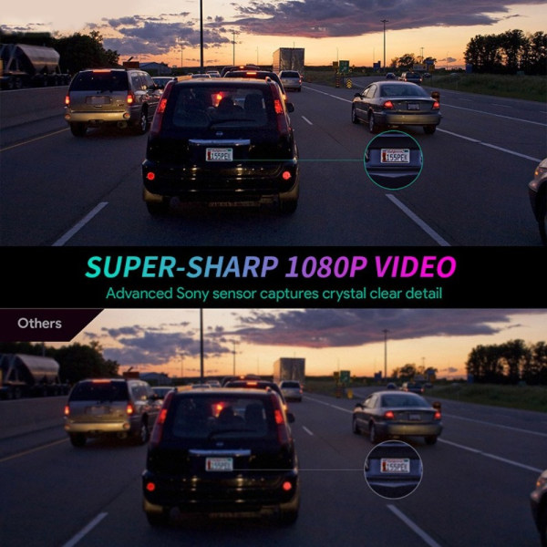 Dash Cam Driving Recorder Bilvisningskamera 1080P