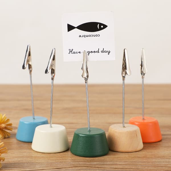 Kort Note Holder Placer Kortklemmer Stand