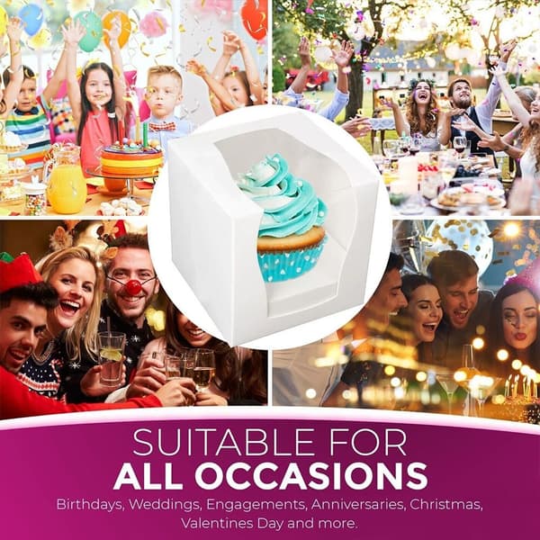 12 stk Cupcake Boxes Cup Cake Box Muffin Box 12pcs