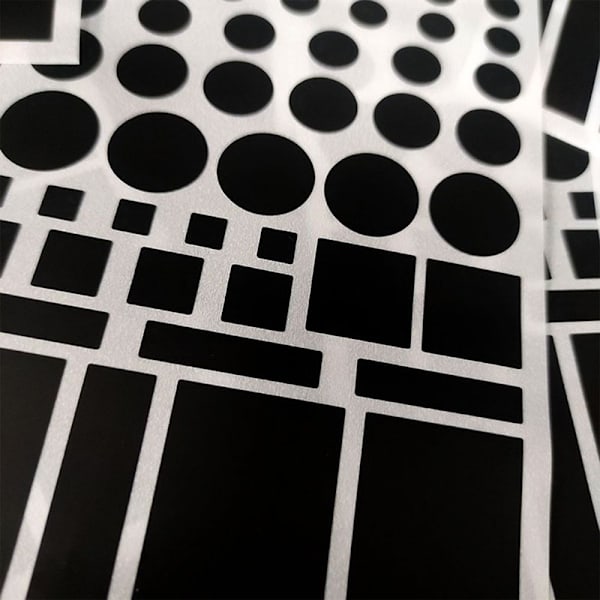 4 STK Auto-klistermærker Blackout-klistermærker 4 STK(HALV SHADING) D(HALV 4PCSD(half shading)
