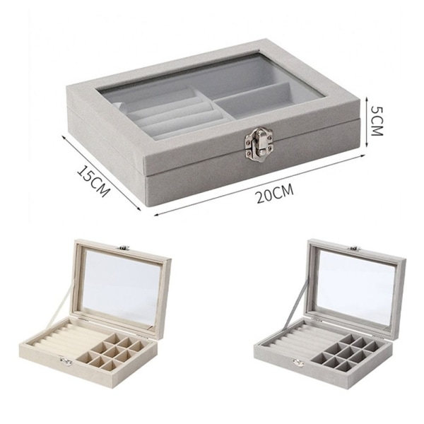 Smykkeskrin Organizer BEIGE Beige