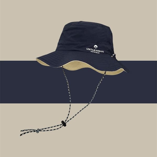Fiskarmössa Rund Kant Cap MARINBLÅ Navy Blue