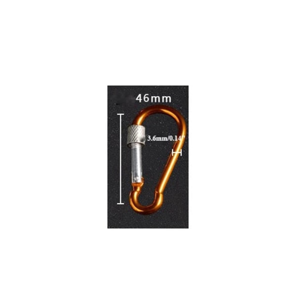 10 stk Outdoor Sports Carabiner Sikkerhetsspenne Nøkkelring GRØNN Green