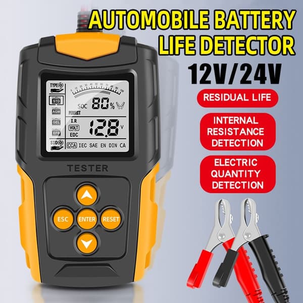 Bilbatteritester Batterianalysator ORANSJE Orange