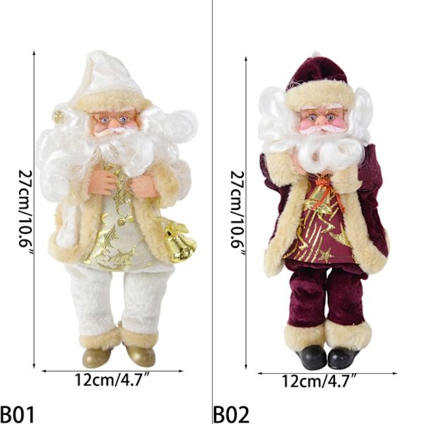 Joulu Joulupukki-nukke Joulupukki-figuuri BEIGE Beige