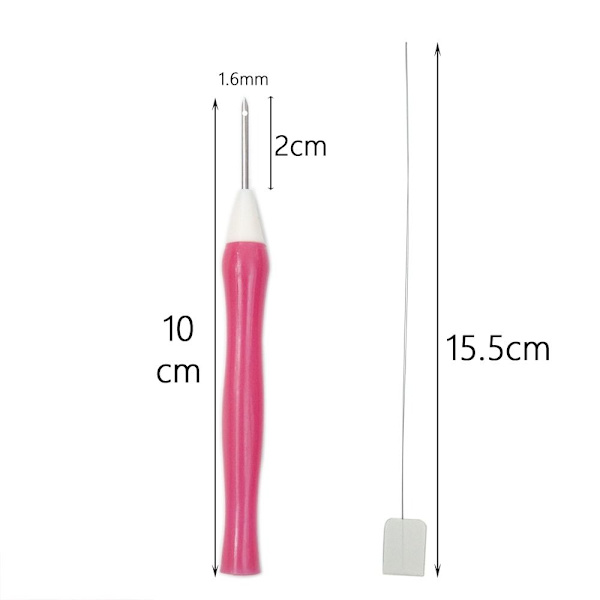 Broderi Sting Pen Punch Nål Værktøj B-FARVE TILFÆLDIGT B-FARVE B-Color Random