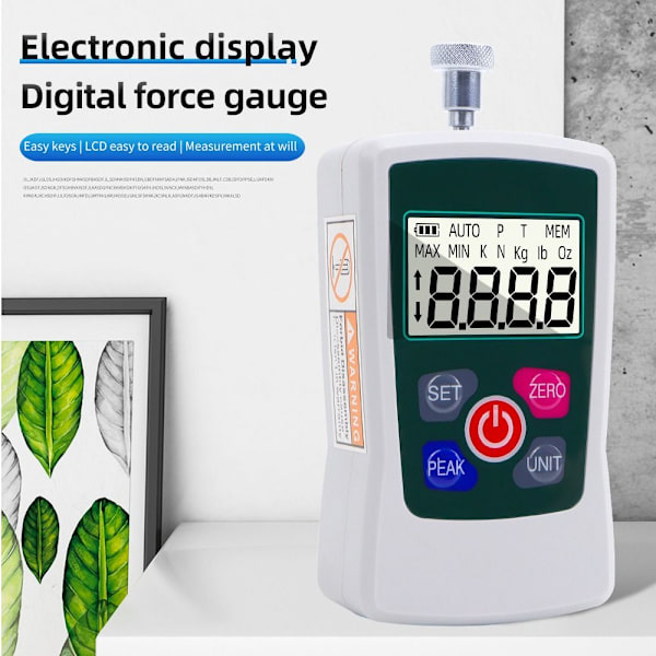 Digital Force Gauge 500N Push Pull Meter Bærbar Force Meter