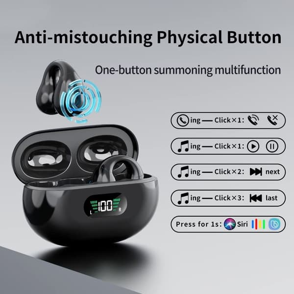Bone Conduction Hörlurar Bone Conduction Hörlurar VIT White