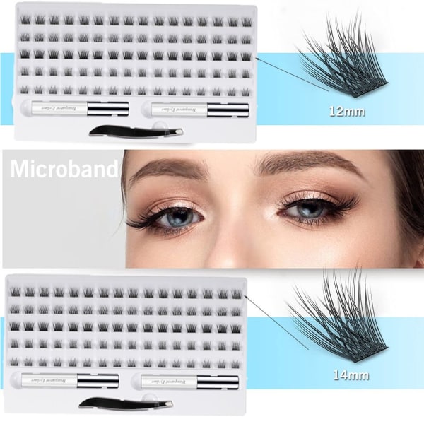 80 Clusters DIY Eye lash Extensions Kit 3D Individual 01(80 Clusters)