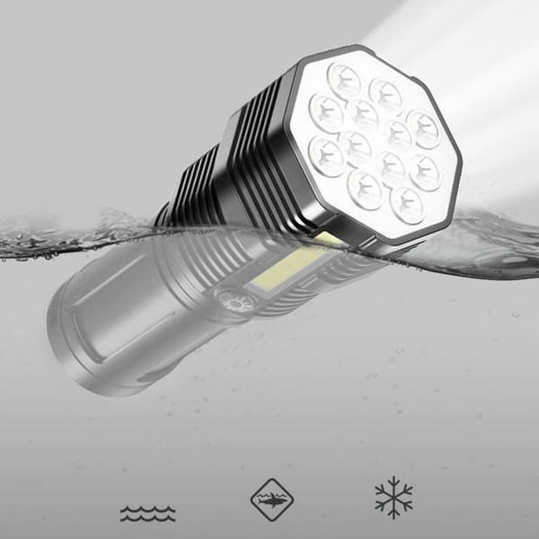 LED-lommelykt sterkt lys campinglykt