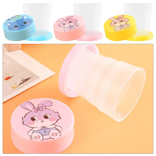 4 Stk 100ML Vandkop Foldekop PINK PINK Pink