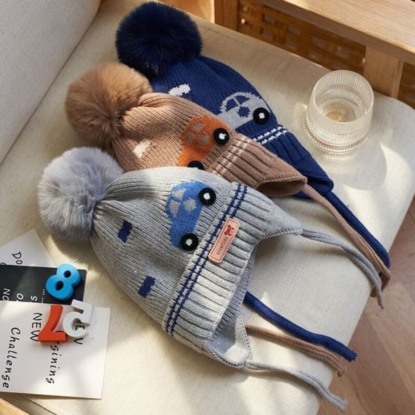 Baby Boy Bonnet Pelsbold 2 2 2