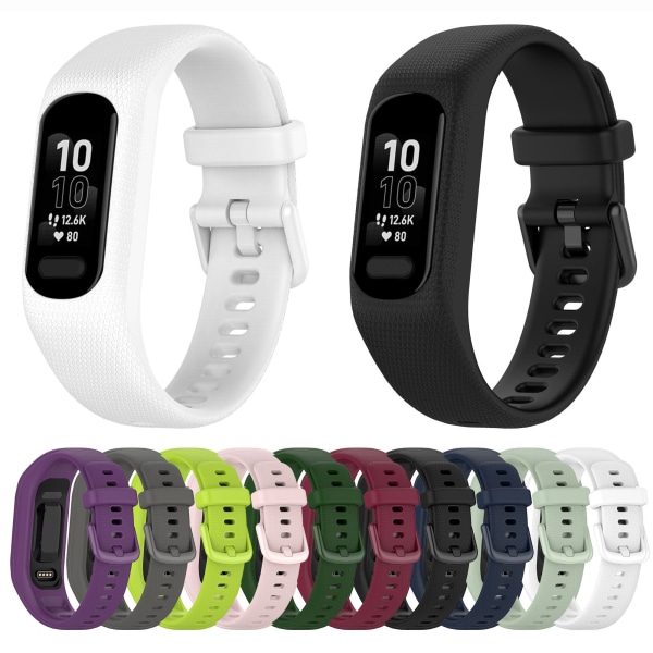 Silikon Sportarmband för Garmin Vivosmart 5 SVART black