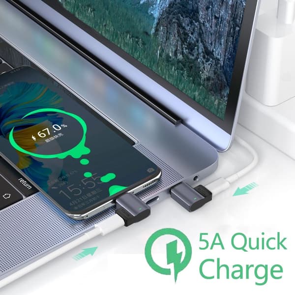 USB C - Type C -sovitin magneettinen SUORA SUORA Straight