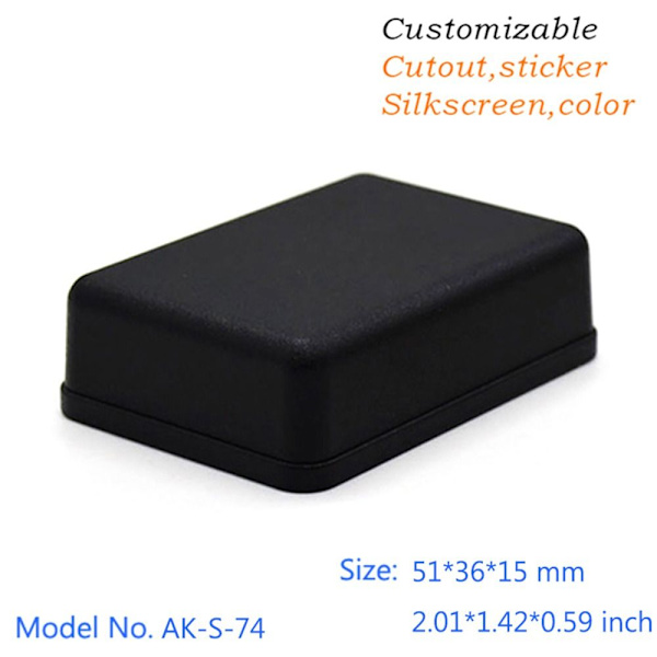 Elektronisk prosjektboks Vanntett deksel Project SORT 41X41X20MM Black 41x41x20mm