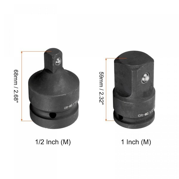 Impact Socket Adapter Adapter Combo Kit -sovitin ja -säädin