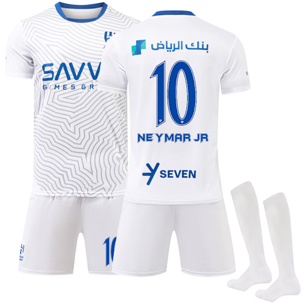 2024-2025 Al-Hilal Saudi FC Udebanefodboldtrøje til Børn Nr. 10 Neymar 26