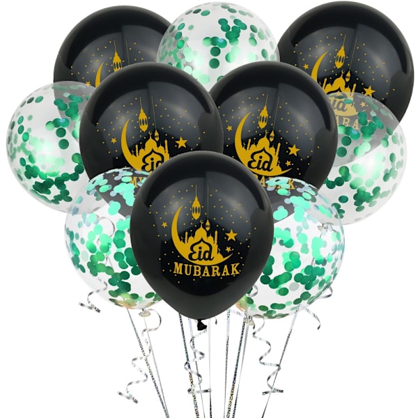 Eid Mubarak -ilmapallot Islami Muslimi Juhlakoristelu 04 04